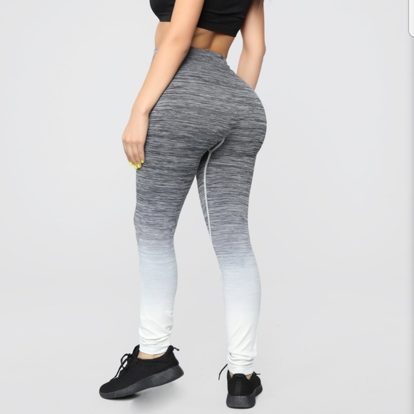 Fashion Nova Pants - Gray to white faded leggings size L/XL